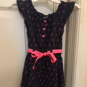 Carter’s 2t Navy blue dress w/ pink anchors